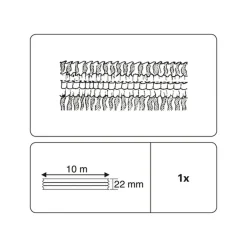Gardinenband A 10 m weiß universal