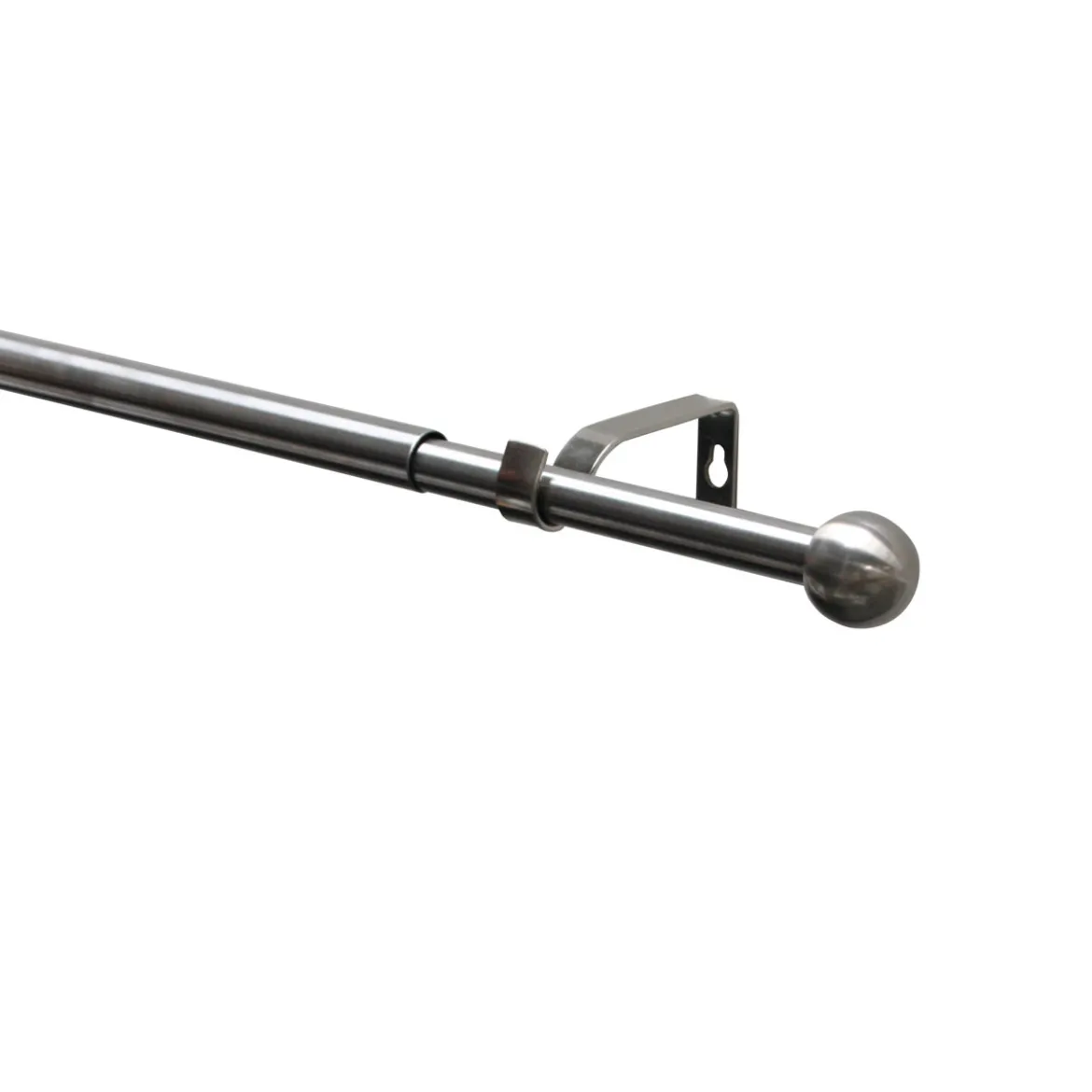 Gardinenstangen Set ausziehbar Durchmesser 16/19 mm 190-340 cm Edelstahl-Optik