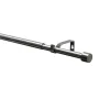 Gardinenstangen Set Kos Cap ausziehbar Durchmesser 16/19 mm 190-340 cm Edelstahl-Optik