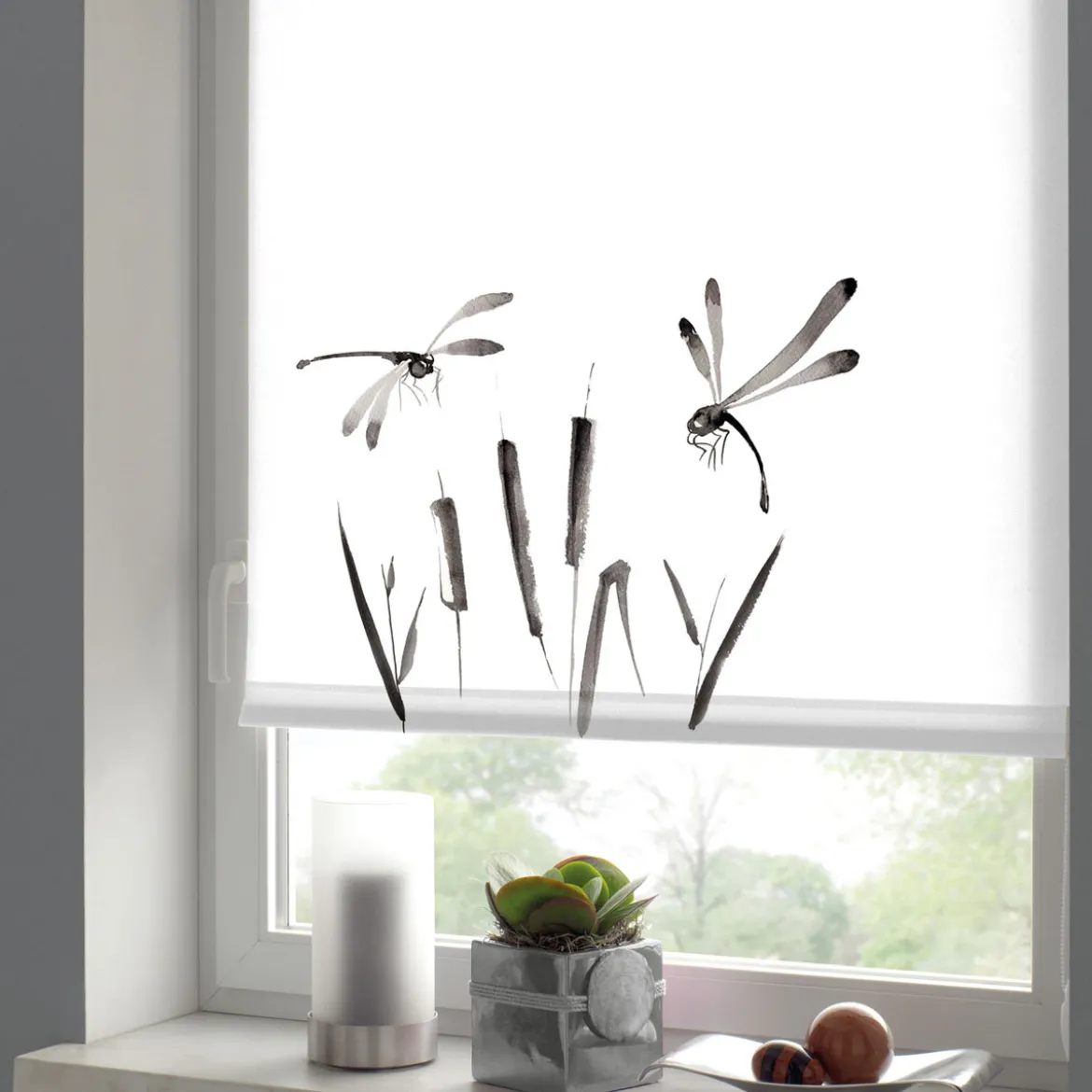 GardiniaEasyfix Rollo Japandi Dragonfly 100x150 cm