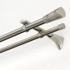 GardiniaGardinenstange Chicago mit Innenlauf Durchmesser 16 mm 200 cm Edelstahl-Optik