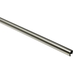 GardiniaGardinenstange Chicago mit Innenlauf Durchmesser 16 mm 120 cm Edelstahl-Optik