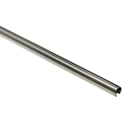 GardiniaGardinenstange Memphis mit Innenlauf Durchmesser 16 mm 160 cm Edelstahl-Optik