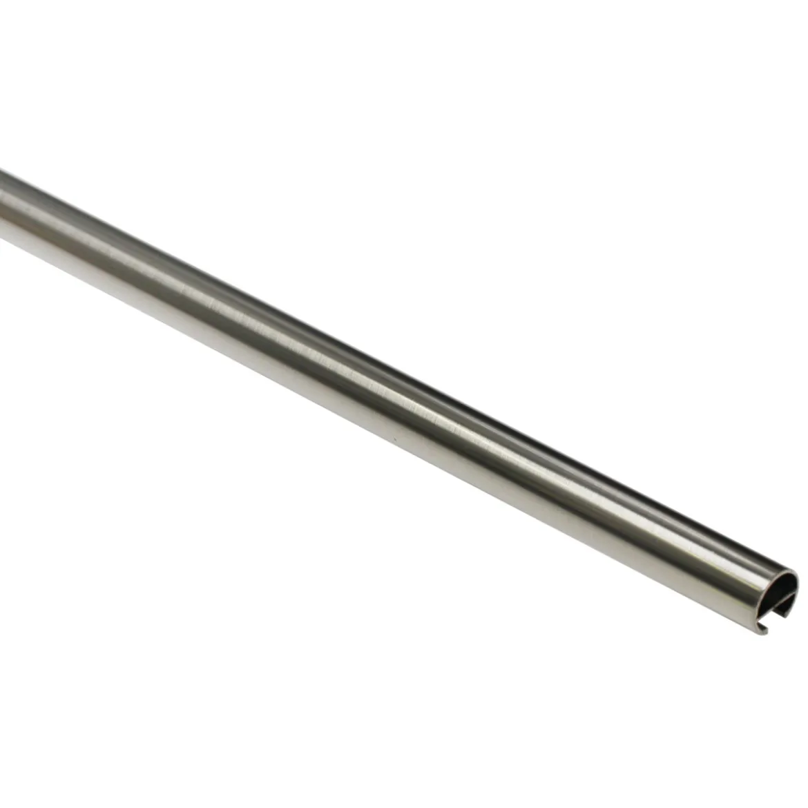 GardiniaGardinenstange Memphis mit Innenlauf Durchmesser 16 mm 120 cm Edelstahl-Optik