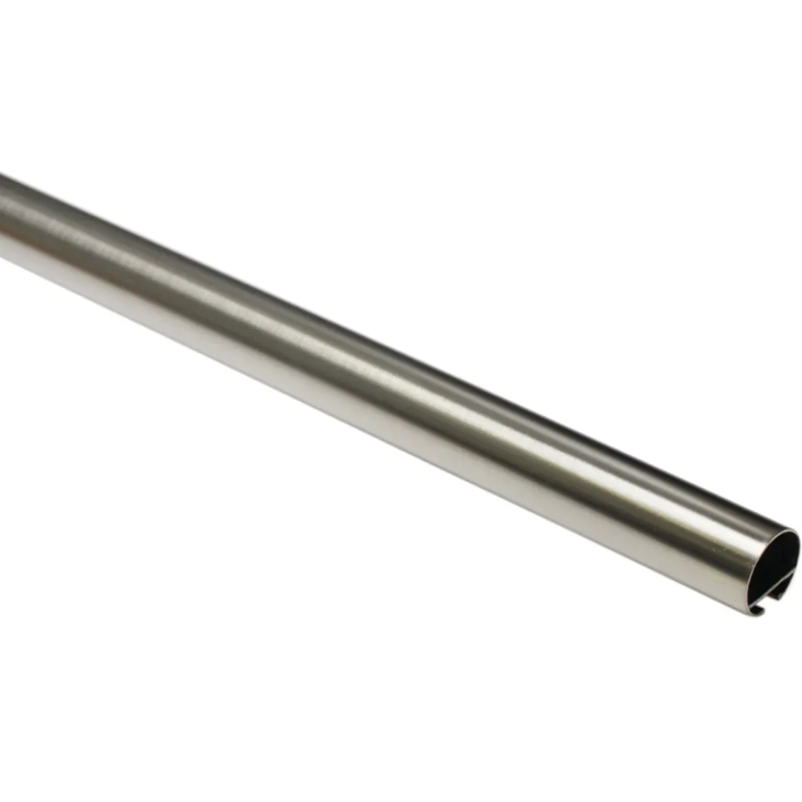 GardiniaGardinenstange Windsor mit Innenlauf Durchmesser 16 mm 160 cm Edelstahl-Optik