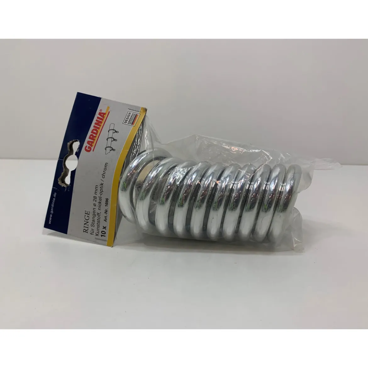 Gardinia Ringe 56 mm verchromt