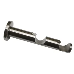 GardiniaWandträger 2-läufig für Windsor Edelstahl-Optik Durchmesser 25 mm