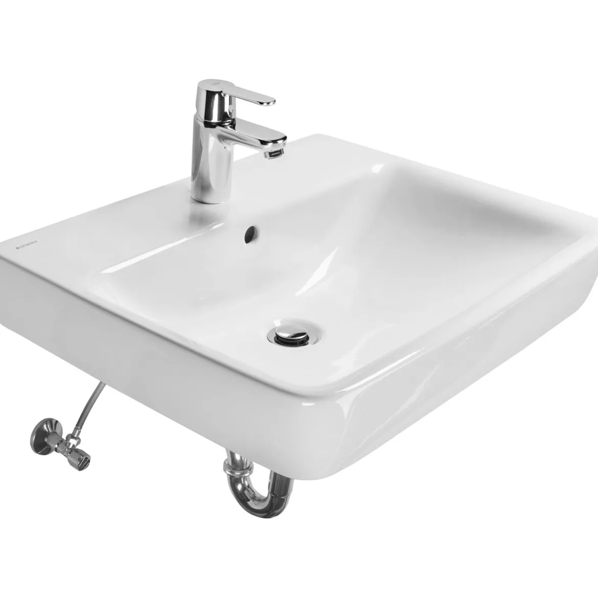 Geberit Waschtisch Komplett- Set Renova Plan weiss