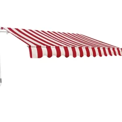 Gelenkarmmarkise Nizza rot-weiss 300 x 200 cm