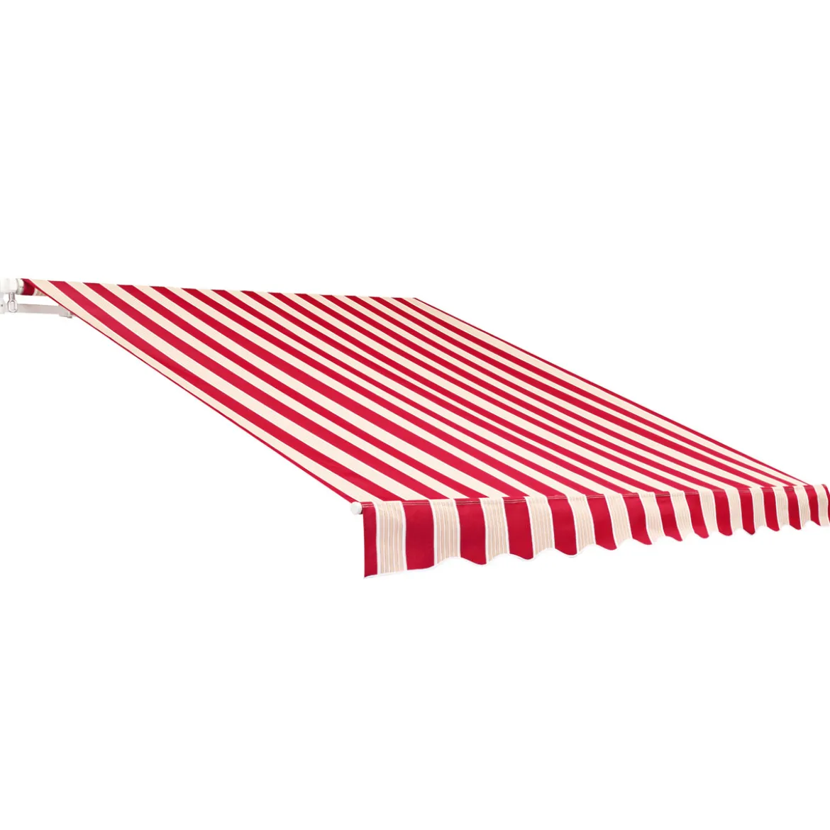 Gelenkarmmarkise Nizza rot-weiss 300 x 200 cm