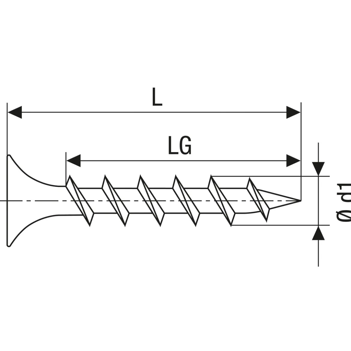 Gix Schnellbauschraube B 3,9 x 35
