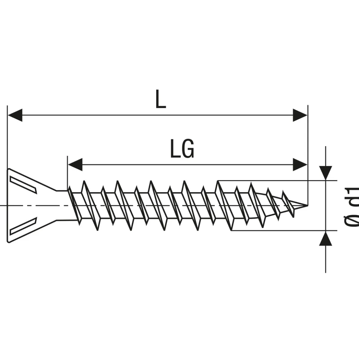 Gix Trockenbauschraube C für Gipsfaser 3,9 x 25