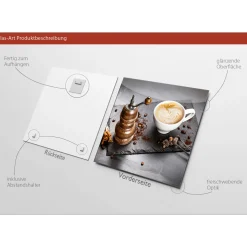 Glas-Art Cafe I 20 x 20 Glasbild