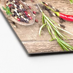 Glas-Art Herbage In Bowl IV 20 x 20 Glasbild