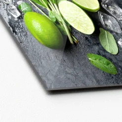 Glas-Art Limon und Ice Cube 30 x 30 Glasbild