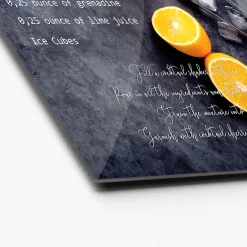 Glas-Art Orange 20 x 20 Glasbild