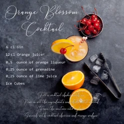 Glas-Art Orange 20 x 20 Glasbild
