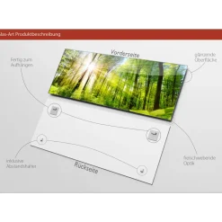 Glas-Art Towards The Sun 50 x 125 cm Glasbild