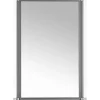 Glas-Windschutz 100 x 160 cm Aluminium Anthrazit