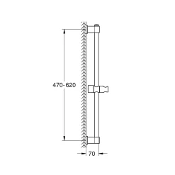 Grohe Brausestange Vitalio Universal 600mm