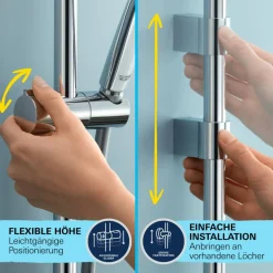 Grohe Brausestangenset Vitalio Comfort 110 2 Strahlarten (Rain, Jet)