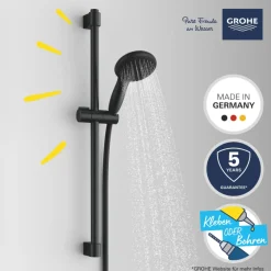 Grohe Brausestangenset Vitalio Start 110 2 Strahlarten (Rain, Jet)