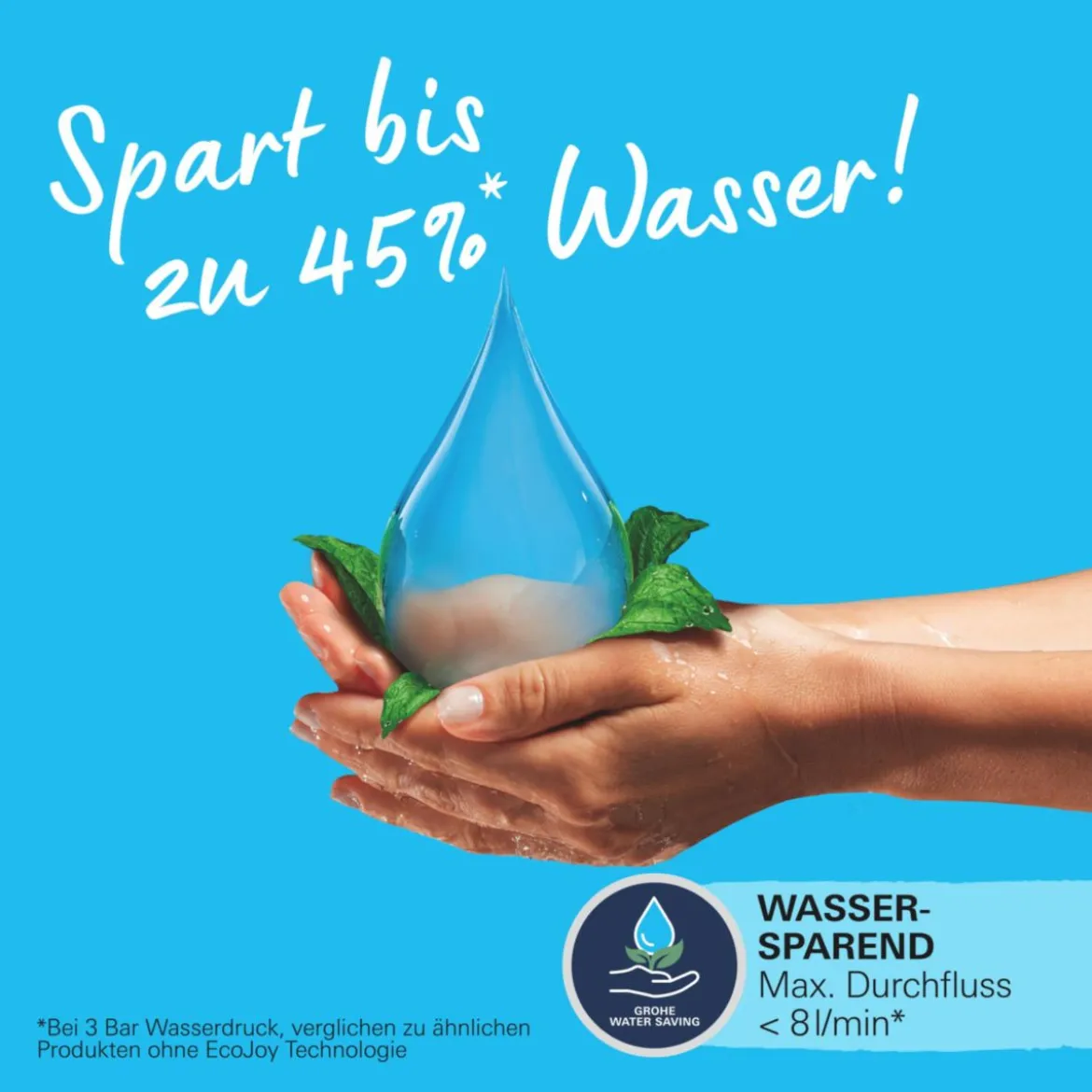 Grohe Brausestangenset Vitalio Start 110 2 Strahlarten (Rain, Jet)