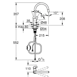 Grohe Einhand-Spültischbatterie StartEdge 1/2