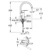 Grohe Einhand-Spültischbatterie Wave Cosmopolitan1/2"