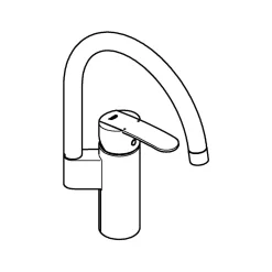 Grohe Einhand-Spültischbatterie Wave Cosmopolitan1/2