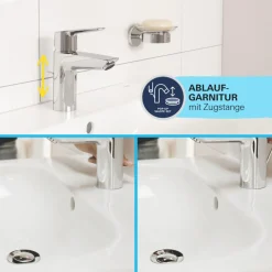 Grohe Einhand-Waschtischbatterie Start Edge chrom Durchmesser 4,5 x 14,7 cm