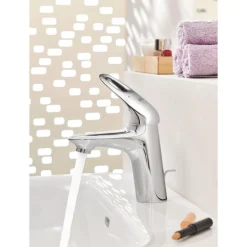 Grohe Einhand-Waschtischbatterie Eurostyle S-Size Hebel offen chrom