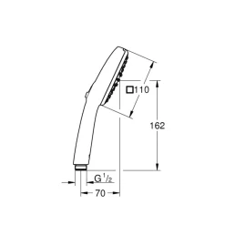 Grohe Handbrause Vitalio Comfort 110 2 Strahlarten