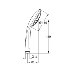 Grohe Handbrause Vitalio Joy 110 Mono 1 Strahlart