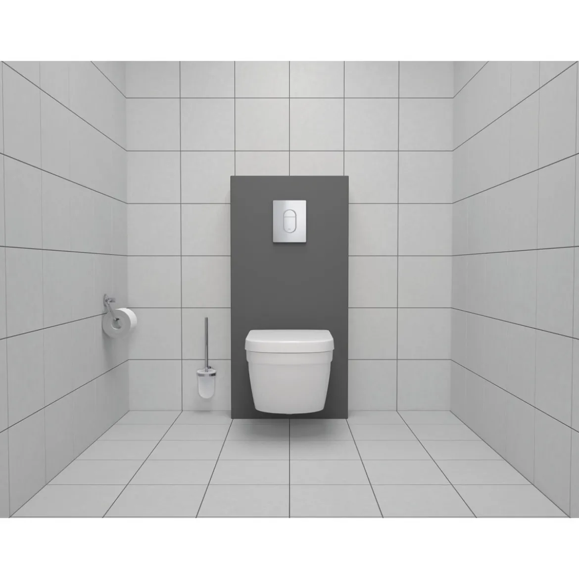 Grohe Toilettenbürstengarnitur Essentials 12,1 x 39,8 cm