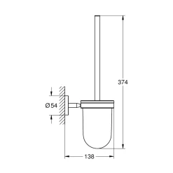 Grohe Toilettenbürstengarnitur Cosmopolitan chrom