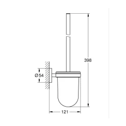 Grohe Toilettenbürstengarnitur matt schwarz