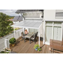 gutta Terrassenüberdachung Standard weiß 3,06 x 3,06 m