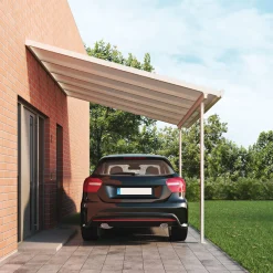 gutta Terrassenüberdachung Standard weiß 3,06 x 3,06 m
