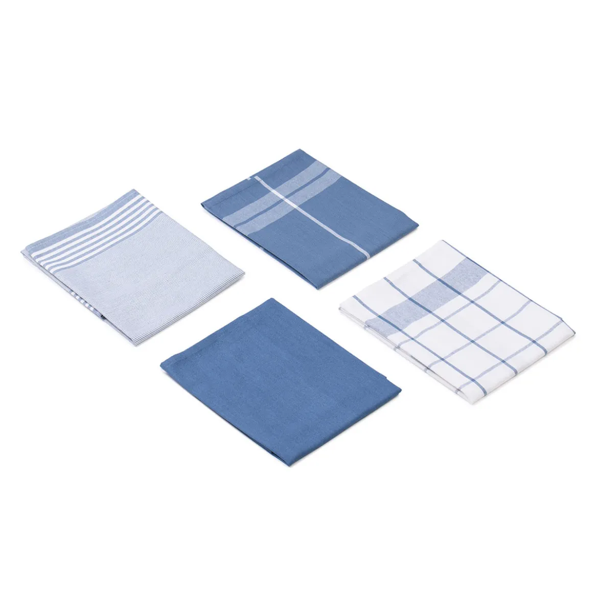 Gözze Geschirrtücher 100% Baumwolle 4er Pack 50x70cm blau