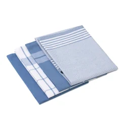 Gözze Geschirrtücher 100% Baumwolle 4er Pack 50x70cm blau