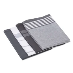 Gözze Geschirrtücher 100% Baumwolle 4er Pack 50x70cm anthrazit