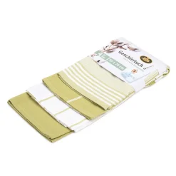Gözze Geschirrtücher 100% Baumwolle 4er Pack 50x70cm lindgrün