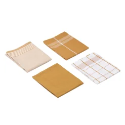 Gözze Geschirrtücher 100% Baumwolle 4er Pack 50x70cm senf