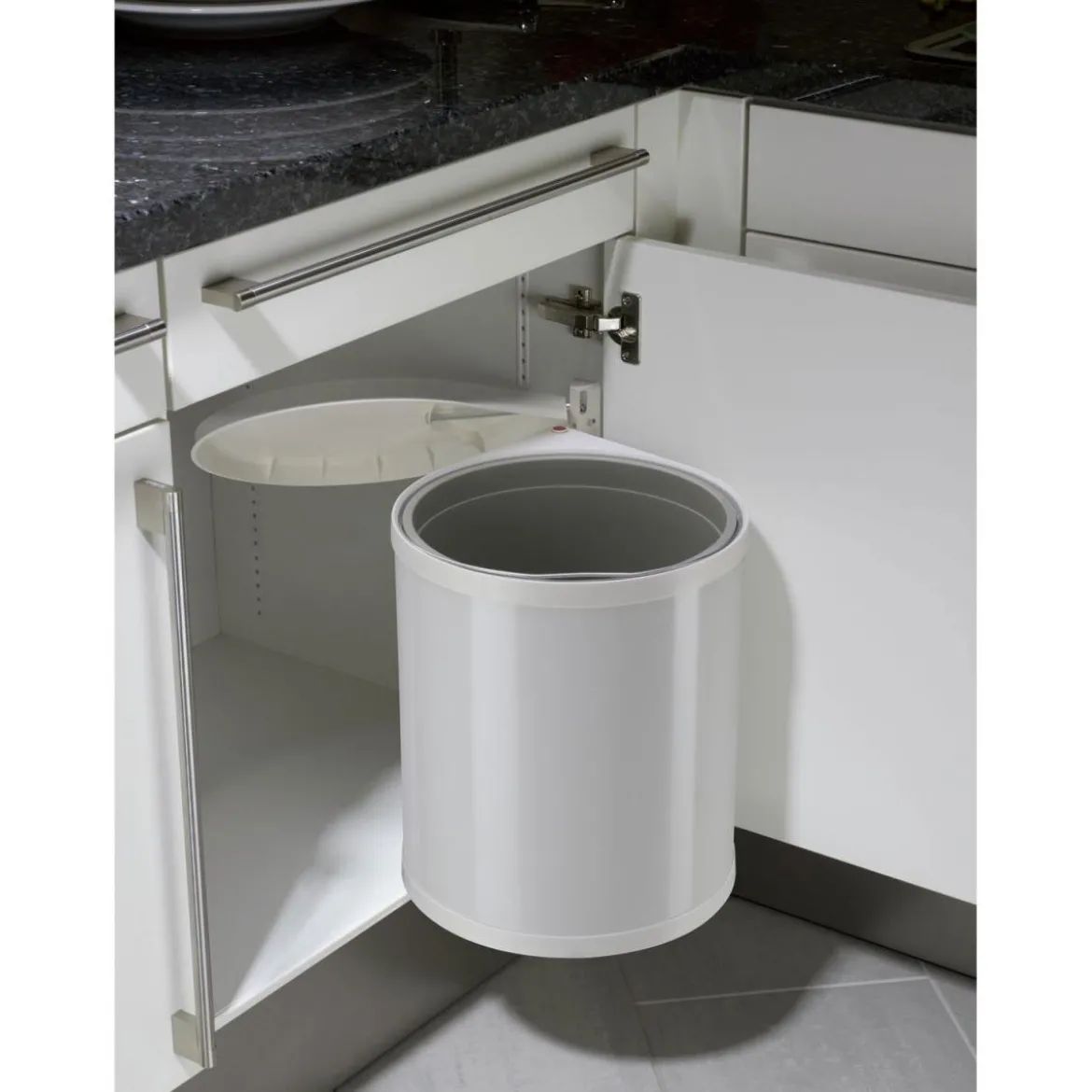 Hailo Mülleimer Compact Box M 15 L weiß