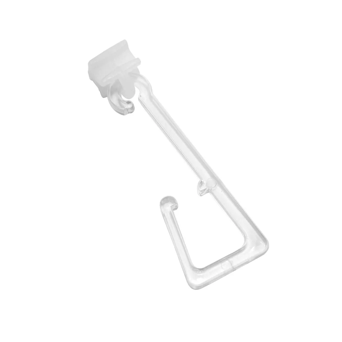 Haken f. Stoffoese m. Rol+Gl.transp 10er