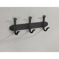 Hakenleiste Nostalgie Trio, schwarzmatt