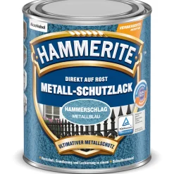 Hammerite Metallschutzlack Hammerschlag Metallblau 250 ml