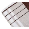 Handtuch Berlin Streifen 50 x 100 taupe/ schokolade