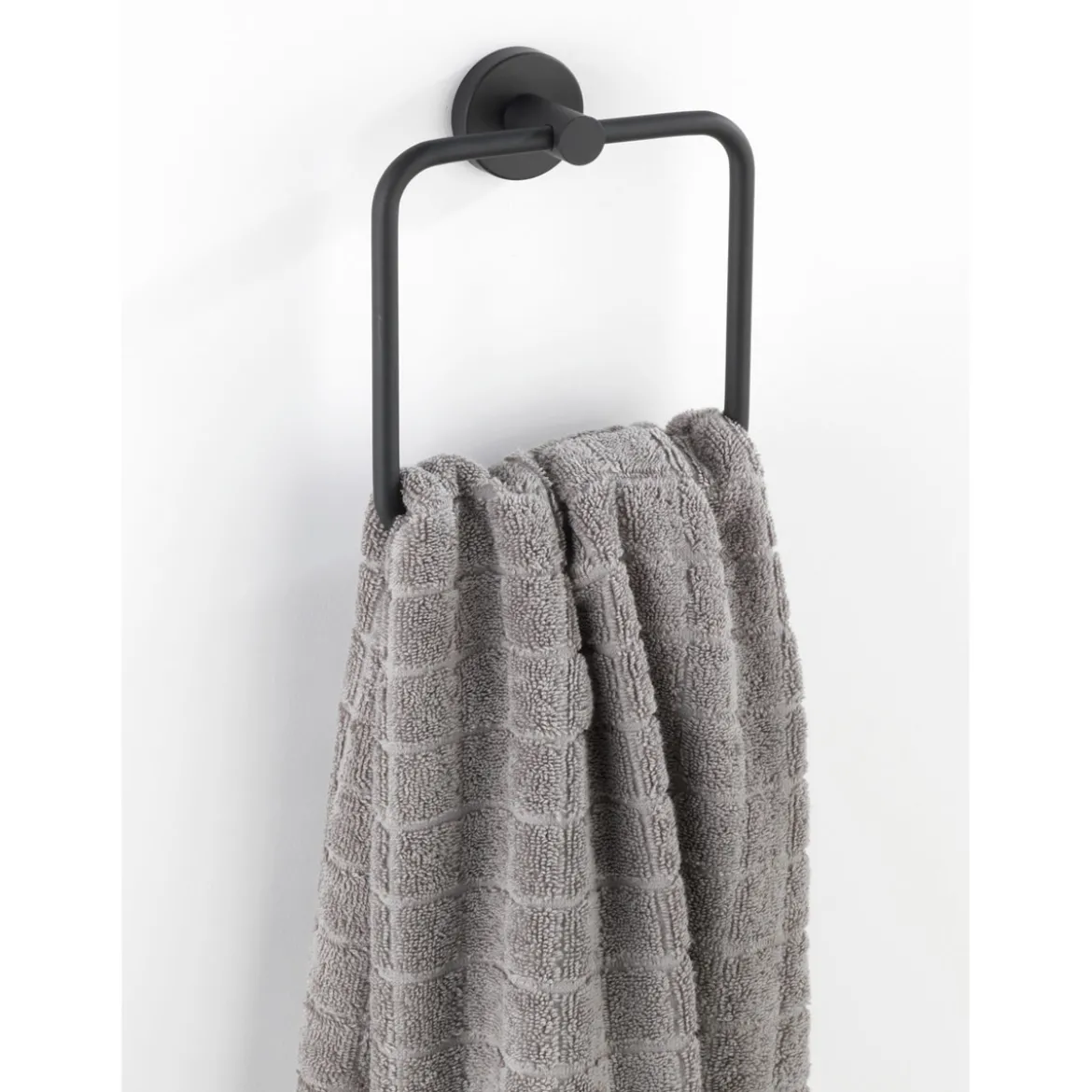 Handtuchring, Bosio Black, Estahl, matt